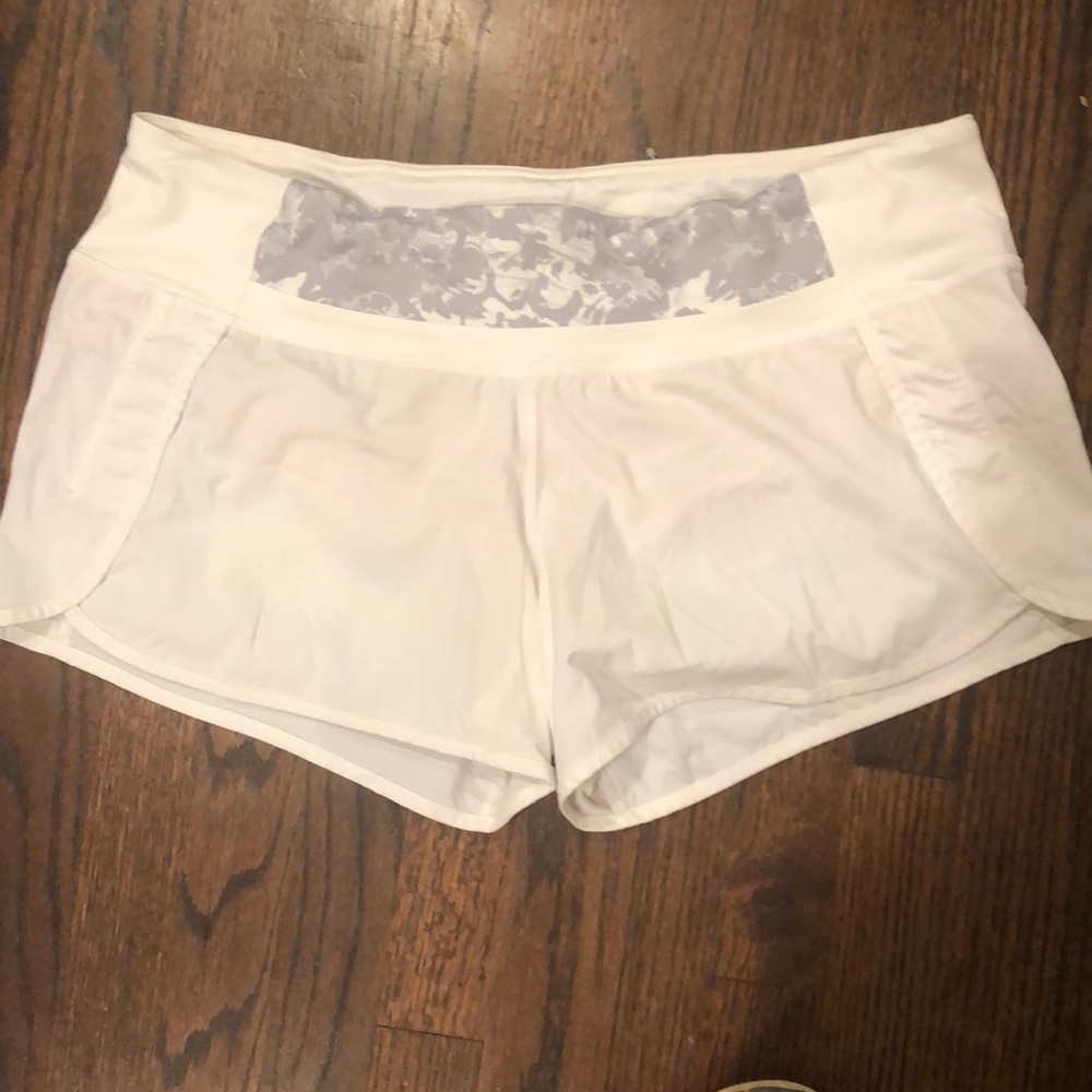 Lululemon white shorts